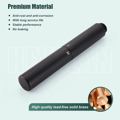 Heyalan Hand Held Shower Wand, High Pressure Handheld Head with Strong Flow, Luxury Spray for Bathroom,Dual Function,Matte Black