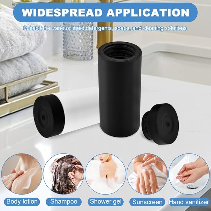 Silicone Dishwashing Soap Dispenser, Refillable Leakproof Dish Detergent Dishwashing Liquid Dispenser, Dish Soap Silicone Squeeze Bottle for Kitchen and Bathroom