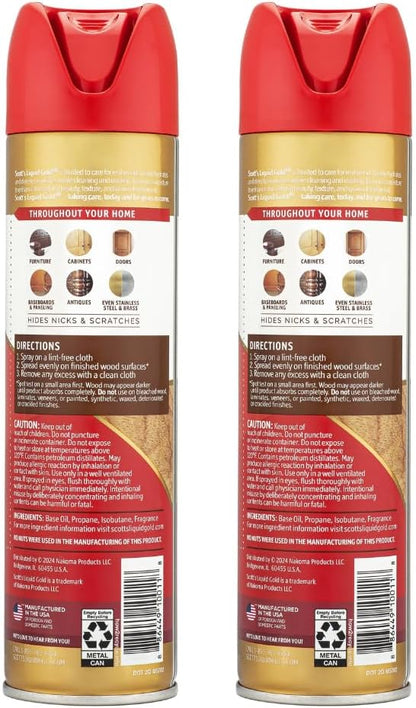 Scott's Liquid Gold Wood Cleaner and Polish, 11.5 oz, Two Pack