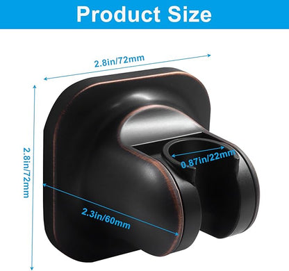 Zorfeter No-Drill Shower Head Holder, Adjustable Strong Adhesive Wall Mount Shower Head Bracket for a Secure & Convenient Hold(Oil Rubbed Bronze)