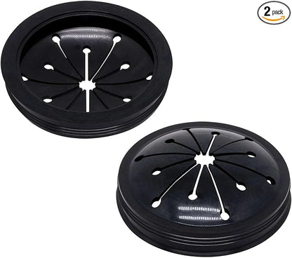 2pcs 3-1/8" Garbage Disposal Splash Guard, Quiet Garbage Guard Disposal Drain Cover Garbage Disposals Rubber Drain Plugs Sink Splash Guard Replacement (Style B)