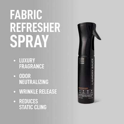 Laundry Sauce Fabric Refresher Spray Italian Bergamot, Odor-Fighting Fabric Refresher, Fragrance and Laundry Scent, 9.8 fl oz