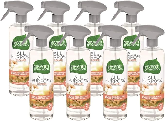 Natural All-Purpose Cleaner, Morning Meadow, 23 Oz Trigger Spray Bottle, 8/Carton