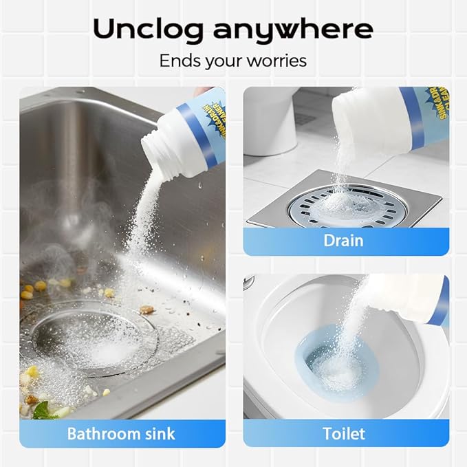 2026 New Sink and Drain Cleaner, Upgraded Kitchen Drain Cleaner, Multi Functional Clog Remover for Home Use, Professional Shower Drains Cleaning for Bathroom (1)