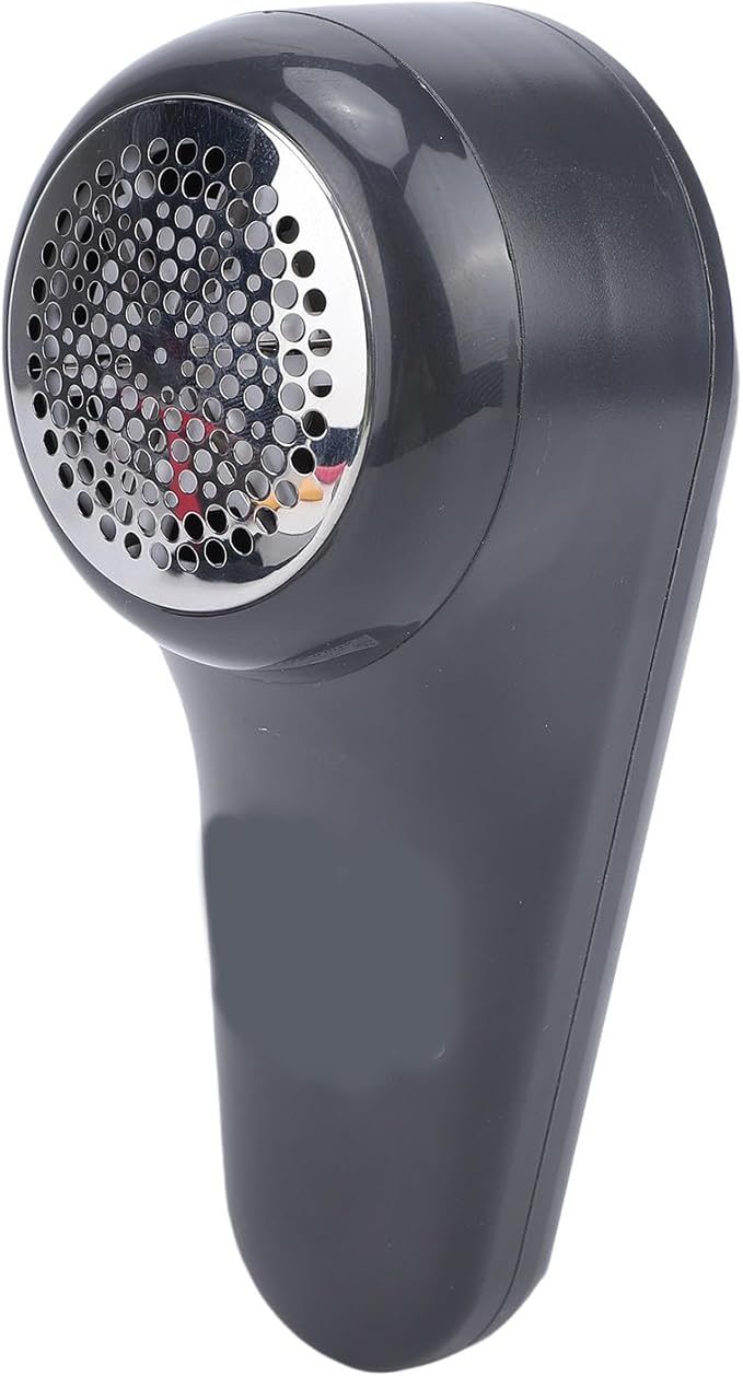 Fabric Shaver, Electric Lint Remover Portable Sweater Defuzzer, 6 Leaf Blades, Digital LED Display, Remove Pilling for Clothes, Furniture, Sweater, Blanket (Grey Purple)