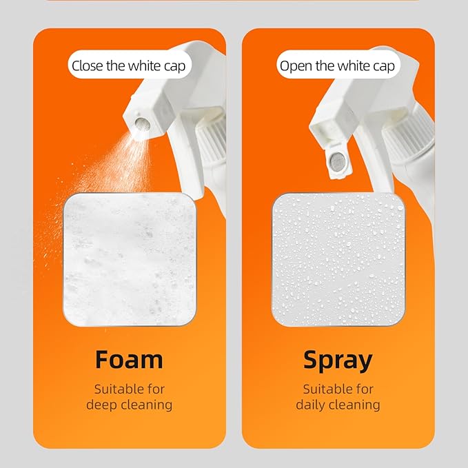 Lemon Bathroom & Shower Cleaner, Effective Daily Maintenance, Dual Foam & Spray Nozzle, All-Purpose for Tub, Faucet, Toilet, Tile, Sink, Glass & Wall(17.64 fl oz x3 Bottle)