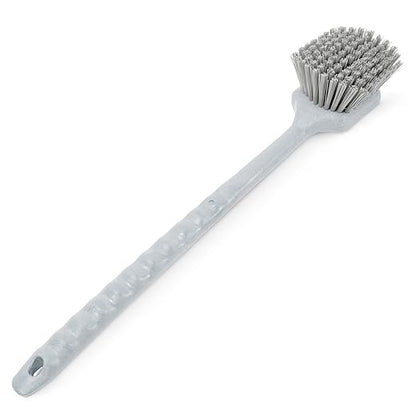 SPARTA 40501EC23 Plastic Large Scrub Brush, Kitchen Brush, Utility Brush With Long Handle For Cleaning, 20 Inches, Gray, (Pack of 6)