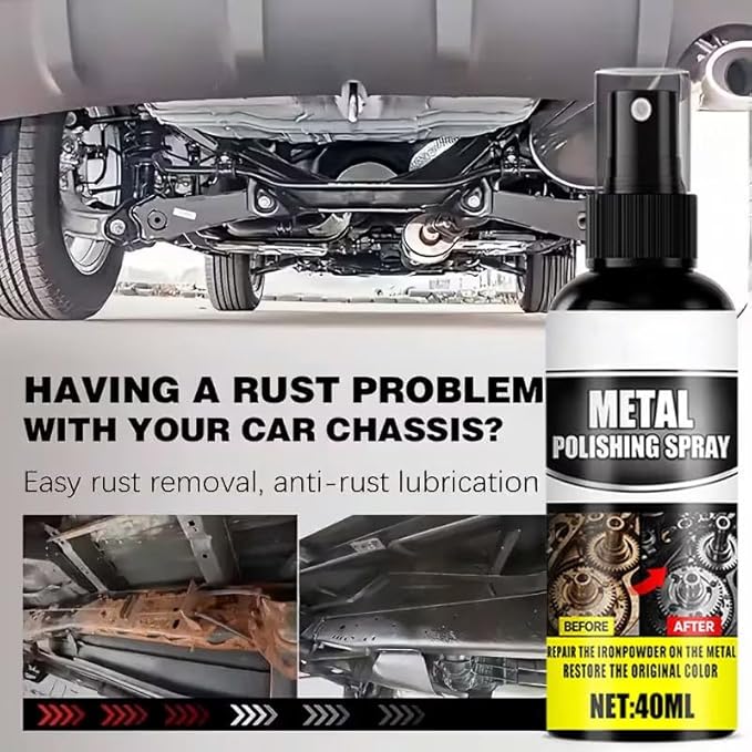 Remove Rust Agent Sprayer Fast Acting Remover for Car Boats, Kitchens, Bathrooms Multipurpose Rust Rust Remover for Metal