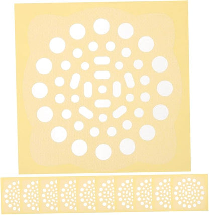Angoily 20pcs Hair Filtering Stickers for Floor Drain Screens Sink Drain Hair Catcher Decals for Kitchen Bathroom and Laundry Use Non-woven Adhesive