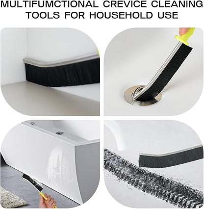 2 Pack Dryer Vent Cleaning Brush Kit: 16.5" Heavy-Duty Lint Removal Tool, Refrigerator Coil & Crevice Cleaner Brush for Stubborn Lint Trap Dust and Pet Hair