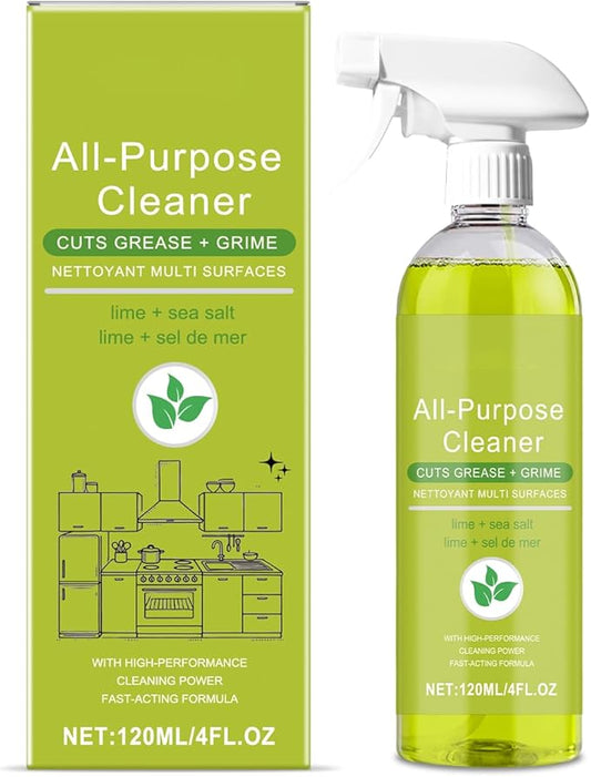 Multi-Surface Cleaning Spray with Solvents & Surfactants, Formula for Kitchen Grease on Stainless Steel & Marble, 4 Fl Oz