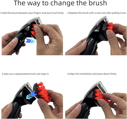 1400B Cleaning Brush Replacement Parts Compatible for Bissell 1400B 1400 3194 3353 2458 3588F 1986 1425 1844 2290A 1400W 1425W Tough Stain Brush Tool Black Attachments