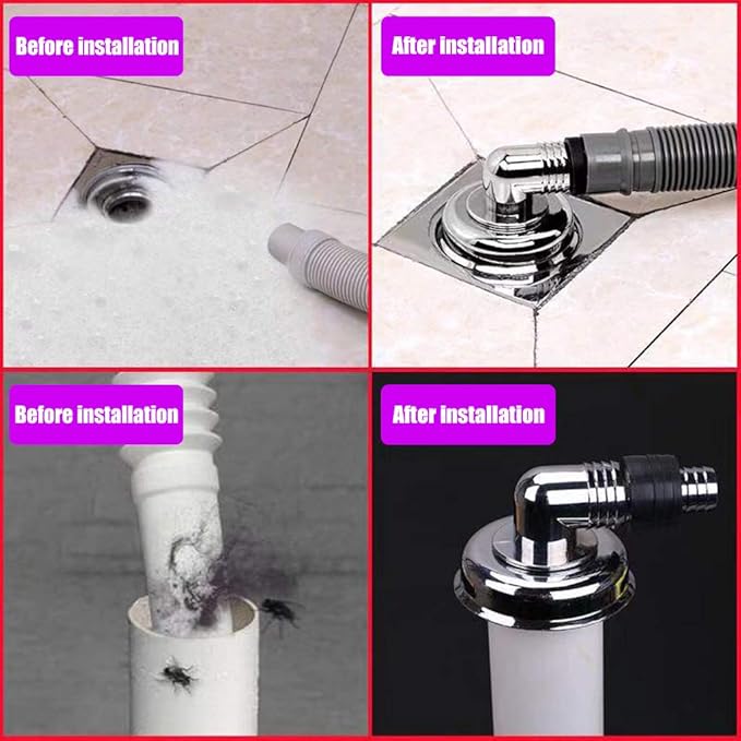 Washing Machine Floor Drain Joint Anti-Overflow Toilet Deodorization Drain Sealing Connector