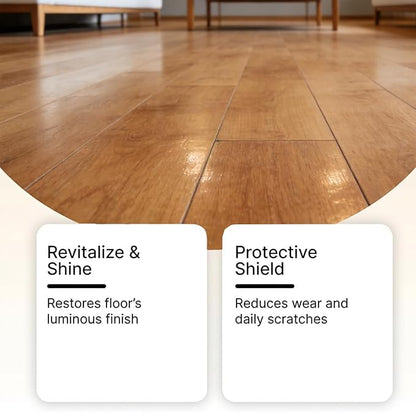 Restore-EEZ High Solid Content Hardwood Floor Polish & Restorer – Restores Shine on Laminate & Vinyl, Wood Floors, 5oz/150mL