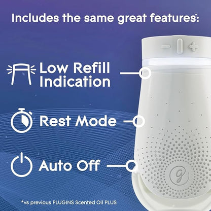 Glade PlugIn Plus Air Freshener Starter Kit, Scented Oil for Home and Bathroom, Aqua Waves, 0.67 Fl Oz, 1 Warmer + 1 Refill