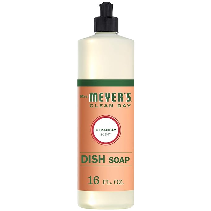 Mrs. Meyer's Liquid Dish Soap Geranium, 16 OZ