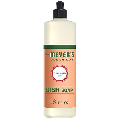 Mrs. Meyer's Liquid Dish Soap Geranium, 16 OZ