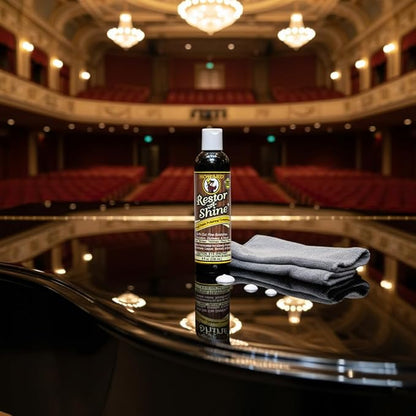 Howard Products Hardwood Floor Polish - Restor-A-Shine Wood Polisher for Furniture, Polishing Compound, Polish Compound, 8 oz