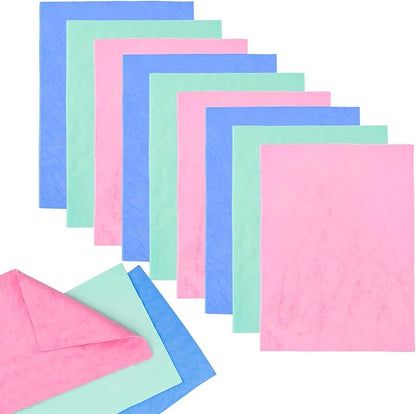 BAOFALI 9pcs Stamp ShammySuede ClothStamp Cleaner Super Absorbent Towel3 Colors for Stamp Cleaning Cloth