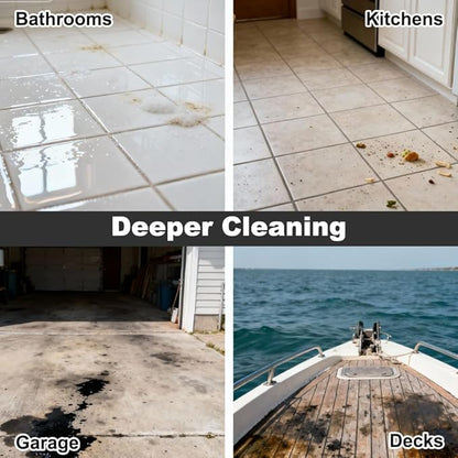 Upgraded Steam and Scrub Mop Replacement Pads for Shark S8002BRN S8201 S8001 S7000 S7001 S7020 S7005 with Scratch-free Brush Heads & Replacement Pads|Deep Clean Hard Floors of Kitchen & Bathroom