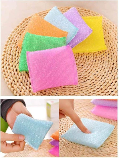 Multi-Purpose Scouring Pads by Scrub-It/Non- Scratch Cleaning for Pots, Pans, Dishes, Utensils & Non-Stick Cookware - Sponge Use for Kitchen, Bathroom (24)