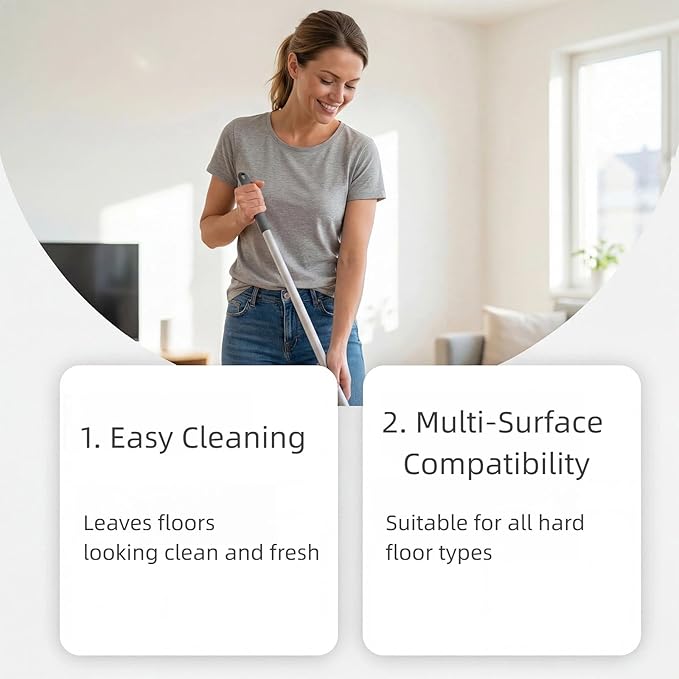 Floor Cleaner Tablets for Hard Floors, Multi-Surface Mopping Tablets, Fast Dissolving, Lemon Scent, 12 Count (1pcs)