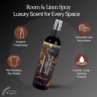 Lapew Room & Linen Spray | Fragrance Mist for Home, Car & Office | Fabric & Air Freshener | Neutralizing Mist | Made in USA | Aurabomb