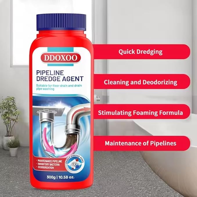 Build Up Remover Drain Clog Remover and Cleaner, Controls Foul Odors & Breaks Down Grease, Paper, Fat & Oil in Sewer Lines, Septic Tanks & Grease Traps, 10.58 oz