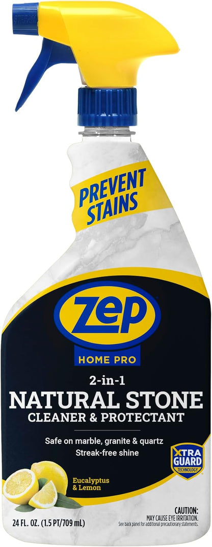 Zep NEW Home Pro 2-In-1 Marble, Granite & Stone Cleaner - 24 Fl. Oz. (Case of 6) - R49706 - Pro Trusted Cleaning Power: Now in Refreshing Scents & Family Friendly Formulas…