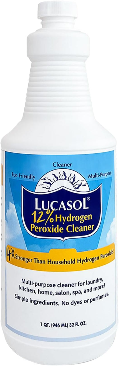 Lucasol Food Grade Hydrogen Peroxide 12% Percent - 1 Quart (32 Fl Oz)