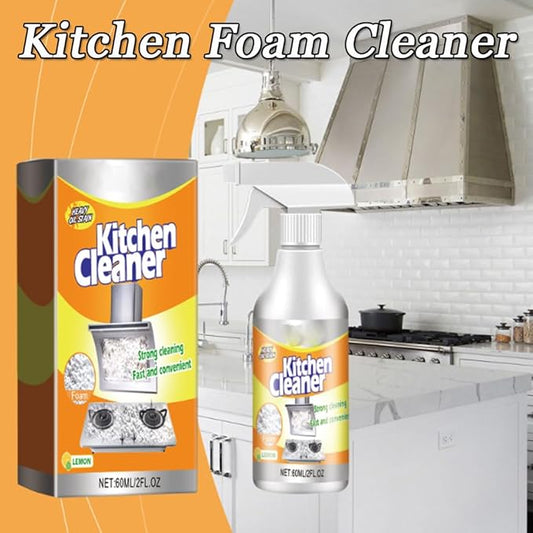 RJDJ Kitchen Foam Cleaner, Powerful Kitchen Foam Cleaner, Powerful Kitchen All-Purpose Powder Cleaner, Kitchen Foam Cleaner Degreaser Cleaning Spray, Stove Cleaner, Oven Cleaner, 60ml/120ml (3, 120ml)
