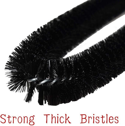 Dryer Vent Cleaner Kit -30inch Clothes Lint Trap Long Flexible Pipe Refrigerator Coil Brush and 24.4inch Flexible Crevice