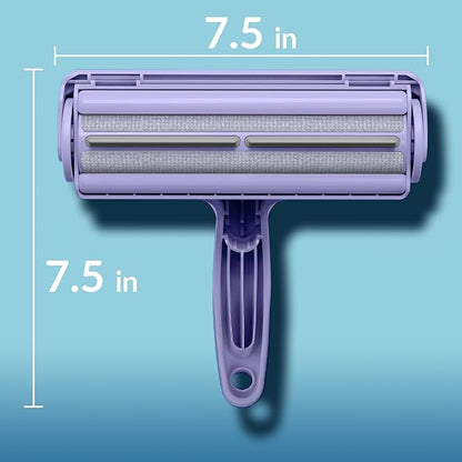 DELOMO Pet Hair Removal Tool, Pet Hair Remover - Lint Roller for Pet Hair - Cat and Dog Hair Remover for Couch, Furniture, Carpet, Car Seat, Reusable Lint Roller with Fur Bin, Pet Owner Essential
