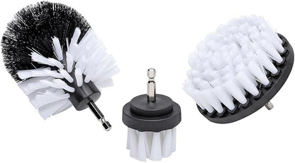 Eastwood Concours Interior Cleaning Drill Brush Attachment Set | 3-PC Professional Brush Scrubber Set for Car Detailing & Automotive Carpet Deep Cleaning | Includes 2", 4" Flat Brushes & 3" Dome Brush