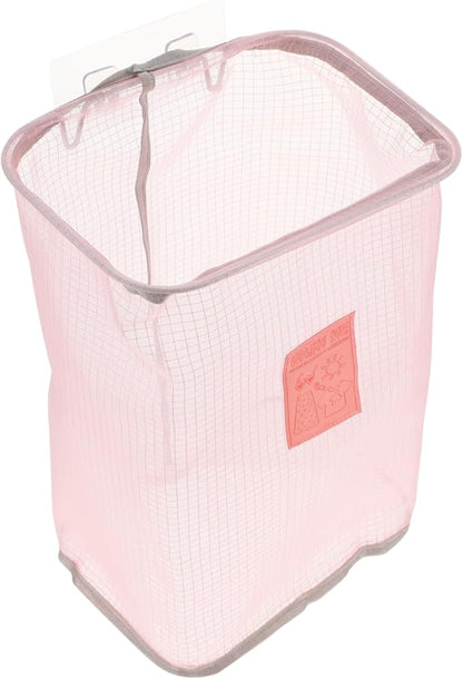Vaguelly Folding Wall-mounted Laundry Basket with Nail Hook Space-saving Clothes Storage Organizer for Home Use Lightweight and Convenient for Clothing and Toy Storage