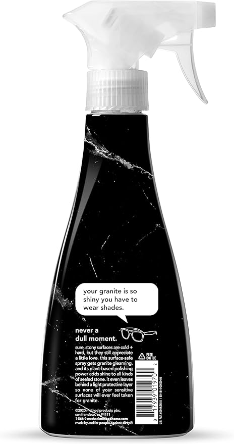 Method Granite Polish, Apple Orchard, Polishes and Shines Granite, Marble and Sealed Stone Surfaces, 14 oz Spray Bottles (Pack of 6)