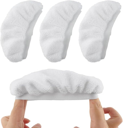 Steam Cleaner Accessories, Universal Reusable Steam Mop Pads, Steam Shot Attachments, Handheld Steam Cleaner Washable Microfiber Cloth (4 PCS)