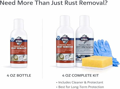 Stainless Steel Rust Remover – NSF Approved Non-Toxic Rust Stain Remover for Stainless Steel Appliances, Sinks, Grills, Marine Hardware & Commercial Equipment (4 oz)