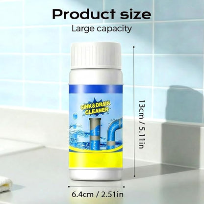 2026 New Sink Drain Cleaners, Powerful Pipe Dredging Agent Foaming Powder, Quick Foaming for Kitchen, Bathroom, Toilet, Tub Shower Drains, Home Cleaning Tool (3 PCS)
