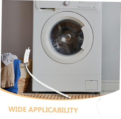4pcs Rolling Washer Cleaning Brush Long Handle Drum Cleaner for Efficient Debris Removal Bendable Design for Reach Areas Easy Maintenance Tool for Washing Machine