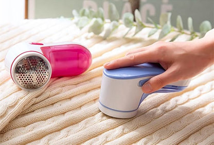 FIRSTONE Fabric Shaver, Electric Lint Remover Lint Shaver for Clothes & Furniture, Sweater Shaver & Pill Remover - Effectively and Quickly Remove Pilling, Lint, Fuzz from Couch (Rose Red)