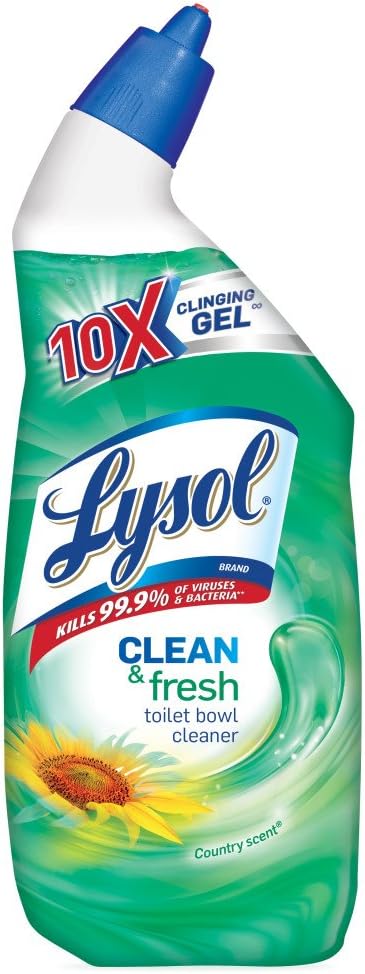 Lysol Cling Gel Toilet Bowl Cleaner, Country Scent, 24-Ounce