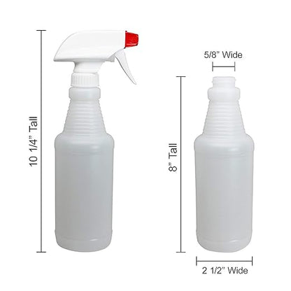 Pinnacle Mercantile Plastic Spray Bottles Leak Proof Technology Empty 16 oz Value Pack of 64 Made In USA