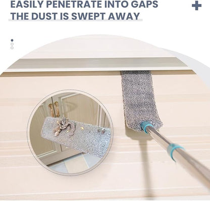 2026 New Retractable Gap Dust Cleaner, Upgraded Extendable Microfiber Duster with Bendable & Removable Head, Washable Dusting Brush for Home, Kitchen, Car & Hard-to-Reach Areas (1)