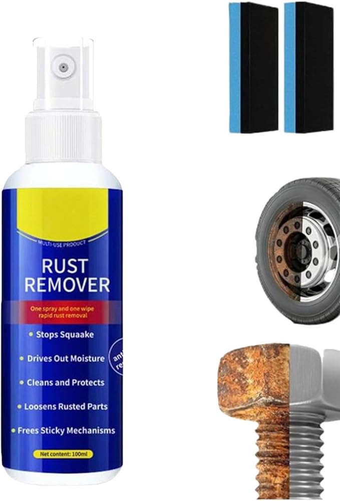 Wangle Rust Remover, 2026 Upgrade Anti-Rust Spray, Multi-Functional Quick-Acting 𝐑ust 𝐑emoval 𝐒pray, Anti-Rust Lubricant Spray & Rust Remover, For Metal, Vehicles (1 pc)