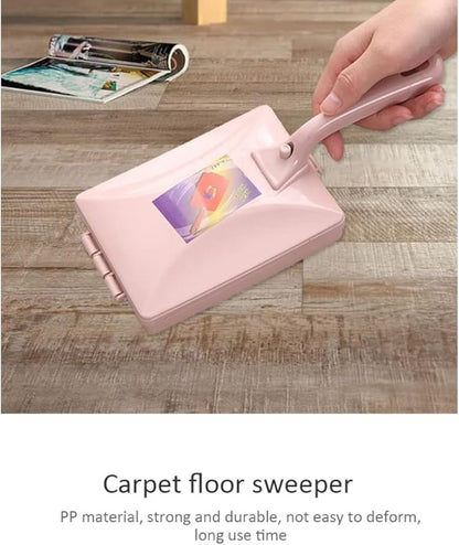 Carpet Debris Brush Double-Roller Sofa Sweeper Handheld Dusting Cleaner Pink Carpet Debris Brush,Double-Roller Cleaning Brush,Carpet dusting Brush,Carpet Sofa Sweeper,Carpet Cleaning Brush