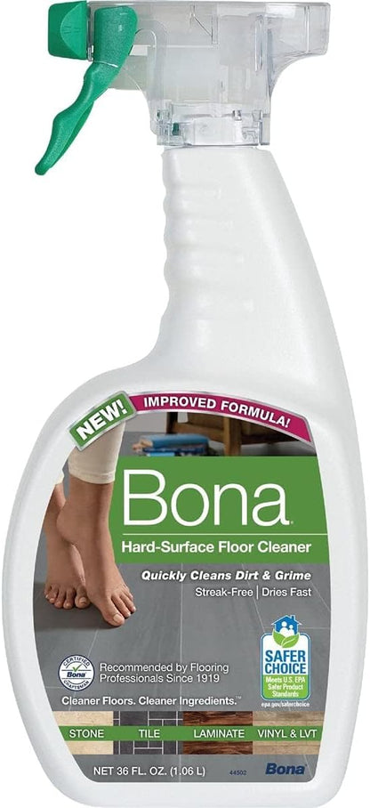 Bona 160 oz. Stone, Tile, and Laminate Floor Cleaner Refill with 22 oz. Bonus Spray Bottle