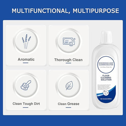 Floor Cleaning Solution Compatible with Tineco Floor Cleaner Solution Deep Clean for Tineco Solution Cleaning Liquid for Multiple Hard Floors, for All Robotic Vacuum Mop Residue & Streak Free 4 Packs