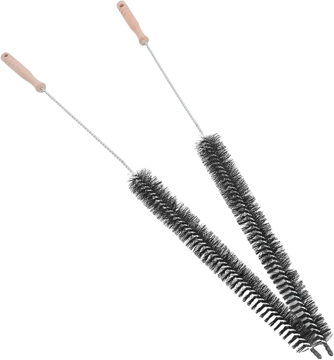 Ciieeo 2pcs Washing Machine and Dryer Cleaning Brush with Wooden Handle Pipe and Tube Cleaner for Home Use Practical Replacement Tool for Dust and Dirt Removal