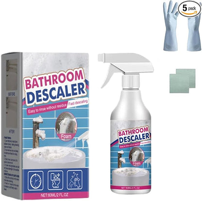 Heavy Duty Bathroom Scrubbing Solution, Bathroom Descaler Foam Cleaner Spray, Descaler Spray for Bathtub,Glass,Faucet,Toilet (1Pcs)